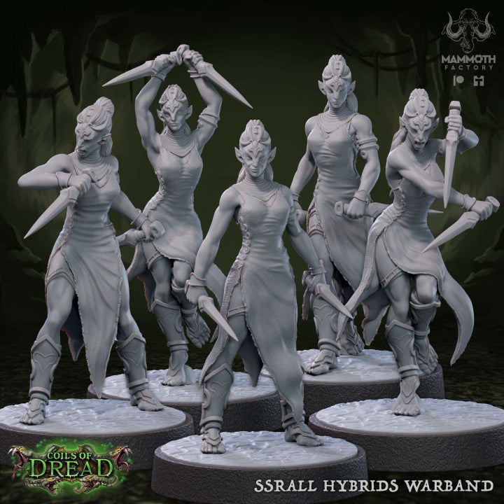 Reptilian Warrior Humanoid Rogue | Medium | Mammoth Factory | D&D DnD Pathfinder Miniature