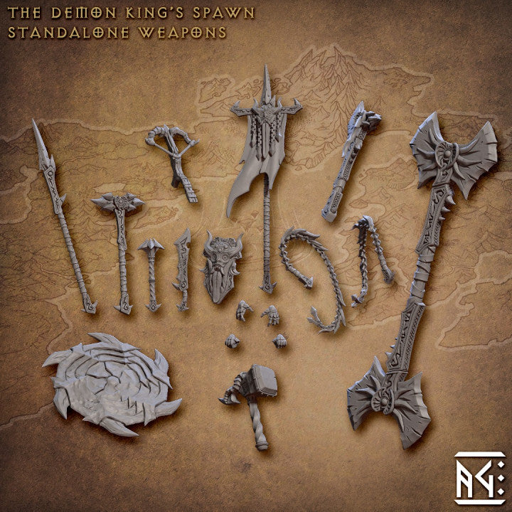 Demon Spawn Weapons Fiends Magic | Medium | Artisan Guild | D&D DnD Pathfinder Miniature