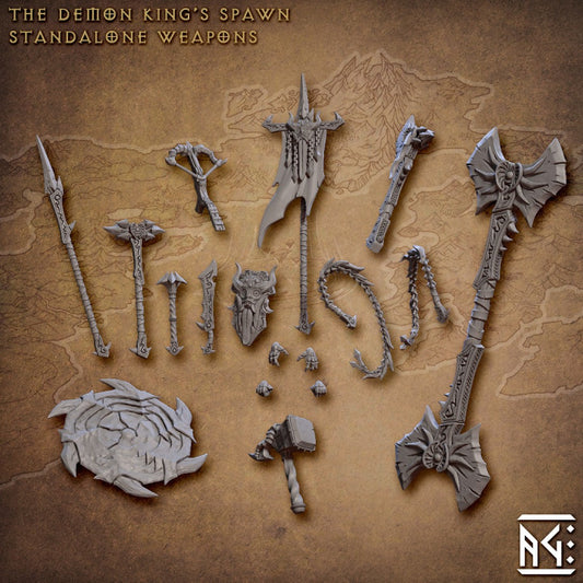 Demon Spawn Weapons Fiends Magic | Medium | Artisan Guild | D&D DnD Pathfinder Miniature