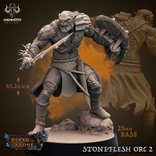 Stoneflesh Orc - Guard (25mm Base)