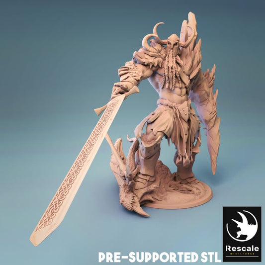 Storm Giant Guard Lightning Sword | Gargantuan | Rescale Miniatures | D&D DnD Pathfinder Miniature