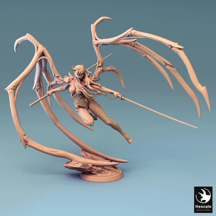 Succubus Fiend Fighter Demon | Medium | Rescale Miniatures | D&D DnD Pathfinder Miniature