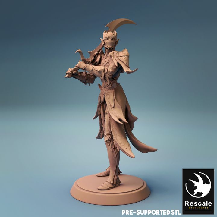 Elf Warrior Fighter Magic | Medium | Rescale Miniatures | D&D DnD Pathfinder Miniature