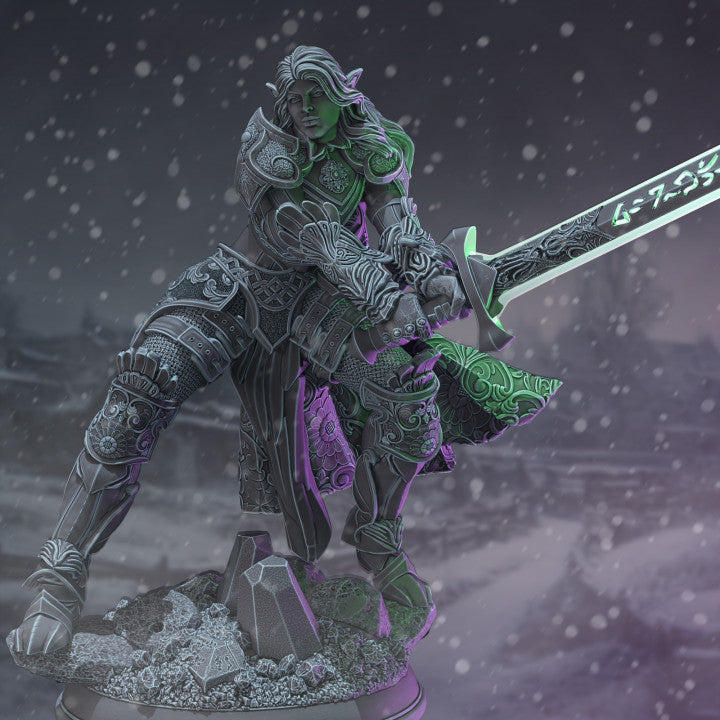 Elf Paladin Warrior Armor | Medium | DM Stash | D&D DnD Pathfinder Miniature