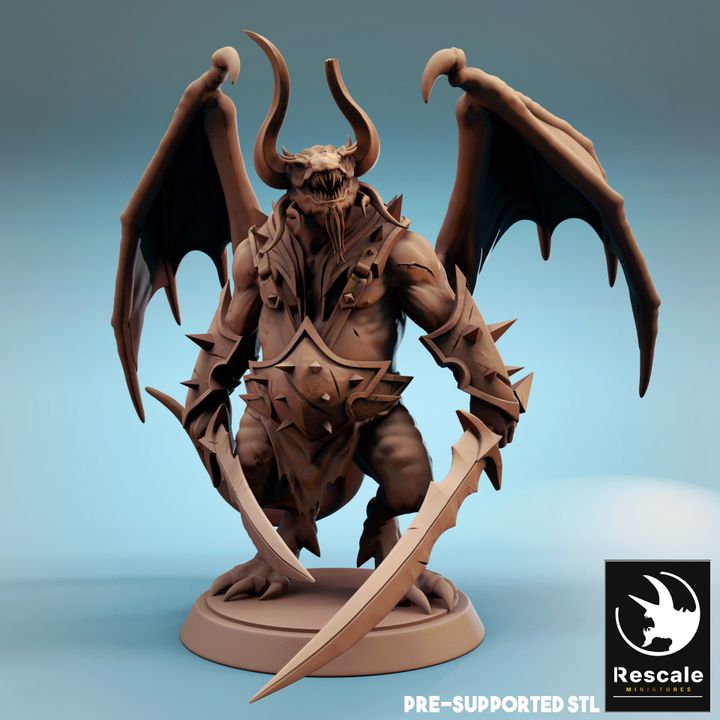 Half-Dragon Warrior Fighter Guard | Medium | Rescale Miniatures | D&D DnD Pathfinder Miniature