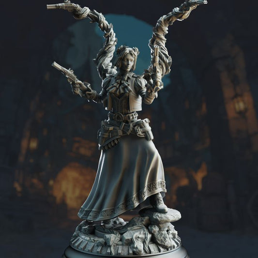 Half-Elf Druid Gunslinger Outlaw | Medium | DM Stash | D&D DnD Pathfinder Miniature