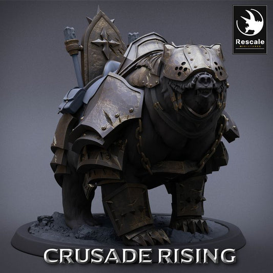 Collection Armored Templar Bears Beasts Guardians | Large | Rescale Miniatures | D&D DnD Pathfinder Miniature