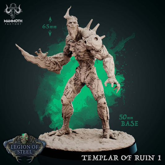 Undead Templar Battle Large | Mammoth Factory | D&D DnD Pathfinder Miniature