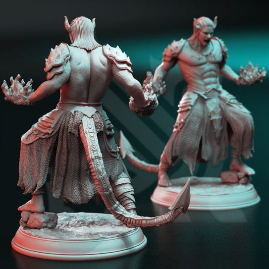 Collection Tiefling Devil Fiends Miniature | Medium | DM Stash | D&D DnD Pathfinder Miniature