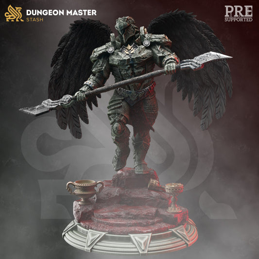 Celestial Warrior Angel Statue | Huge | DM Stash | D&D DnD Pathfinder Miniature
