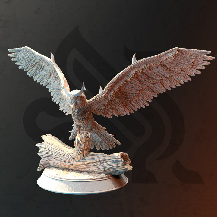 Great Owl Spirit Beast Monstrosities | Large | DM Stash | D&D DnD Pathfinder Miniature