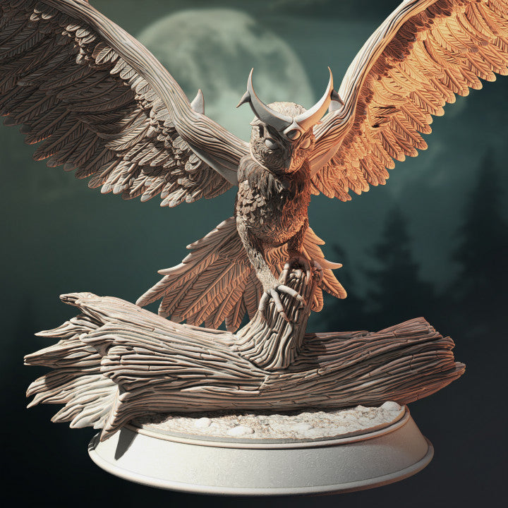 Great Owl Spirit Beast Monstrosities | Large | DM Stash | D&D DnD Pathfinder Miniature