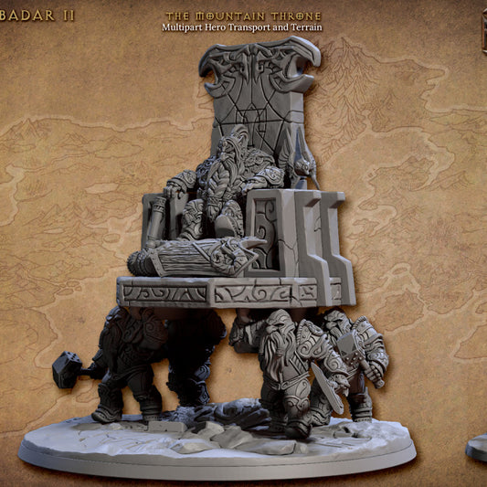 Dwarf King Throne Miniature Fantasy | Large | Artisan Guild | D&D DnD Pathfinder Miniature