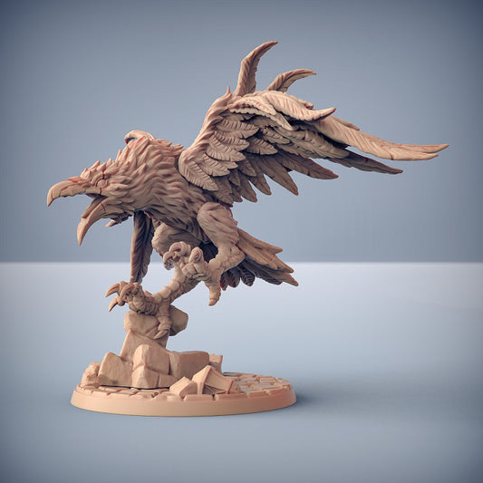 Aaron on Shadowclaws - Mounted (75mm Base)
