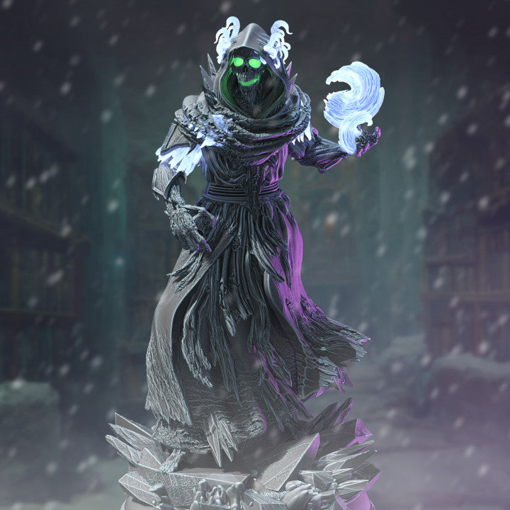 Frozen Lich Undead Spellcaster Necromancer | Medium | DM Stash | D&D DnD Pathfinder Miniature