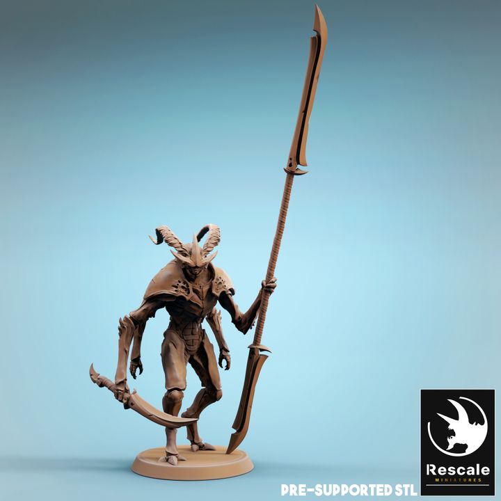Thri-Keen Insectoid Soldier Miniature | Medium | Rescale Miniatures | D&D DnD Pathfinder Miniature