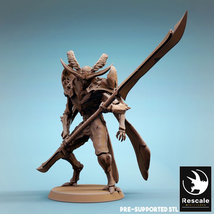 Thri-Keen Insectoid Soldier Miniature | Medium | Rescale Miniatures | D&D DnD Pathfinder Miniature