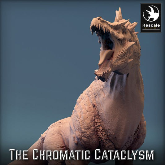 Roaring Dragonspawn Miniature Dragons Large Rescale Miniatures | D&D DnD Pathfinder