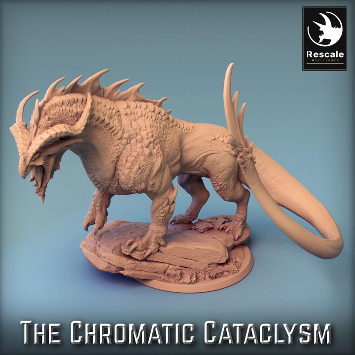 Collection Dragonspawn Chromatic Dragons Collection | Large | Rescale Miniatures | D&D DnD Pathfinder Miniature
