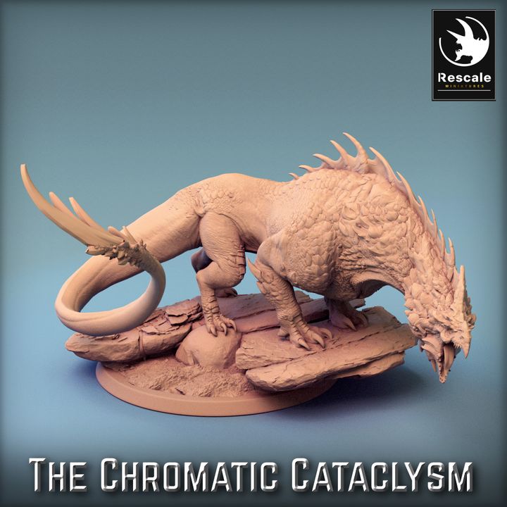 Collection Dragonspawn Chromatic Dragons Collection | Large | Rescale Miniatures | D&D DnD Pathfinder Miniature