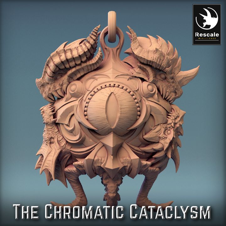 Tiamat Dragon Heads Necklace | Medium | Rescale Miniatures | D&D DnD Pathfinder Miniature