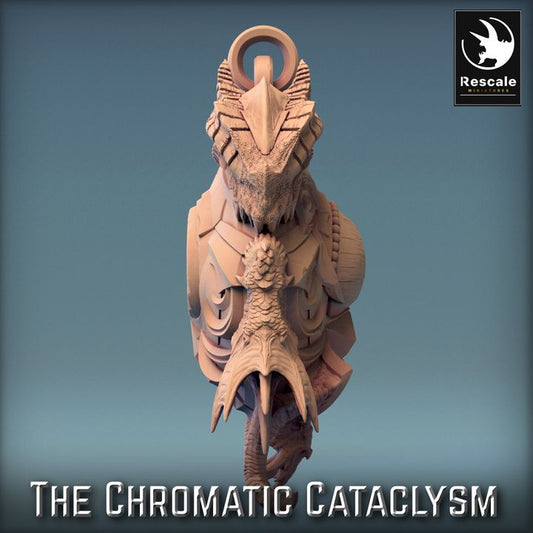 Tiamat Dragon Heads Necklace | Medium | Rescale Miniatures | D&D DnD Pathfinder Miniature