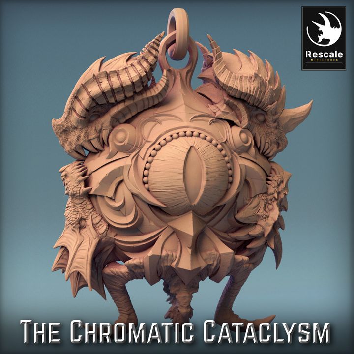 Tiamat Dragon Heads Necklace | Medium | Rescale Miniatures | D&D DnD Pathfinder Miniature