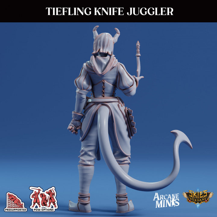 Tiefling Juggler Fiends Performers | Medium | Sordane Publishing | D&D DnD Pathfinder Miniature