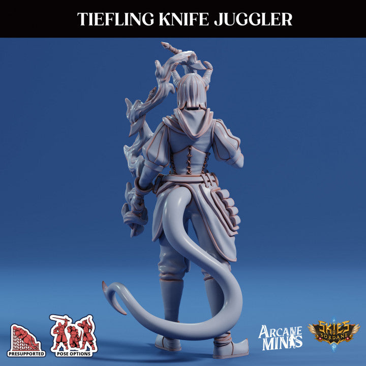 Tiefling Juggler Fiends Performers | Medium | Sordane Publishing | D&D DnD Pathfinder Miniature