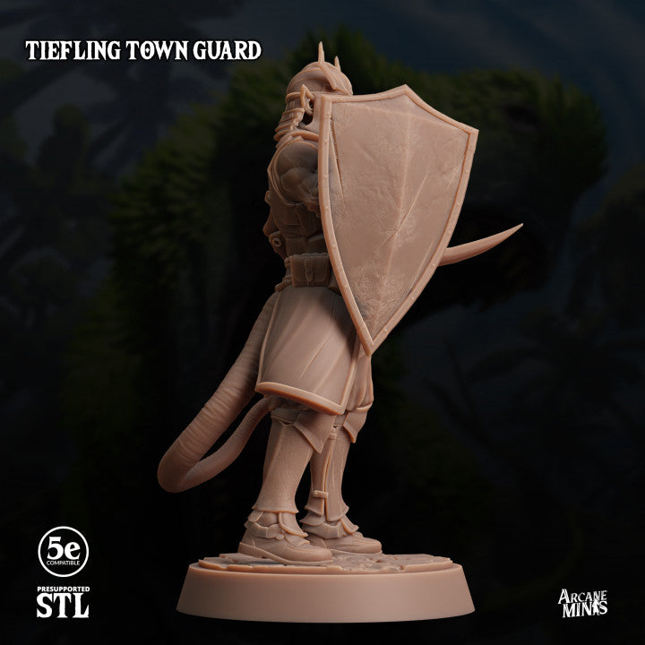 Tiefling Guard Protector Fiends | Medium | Sordane Publishing | D&D DnD Pathfinder Miniature
