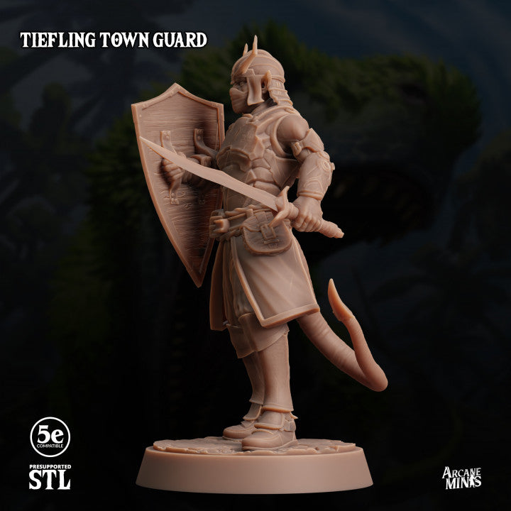 Tiefling Guard Protector Fiends | Medium | Sordane Publishing | D&D DnD Pathfinder Miniature