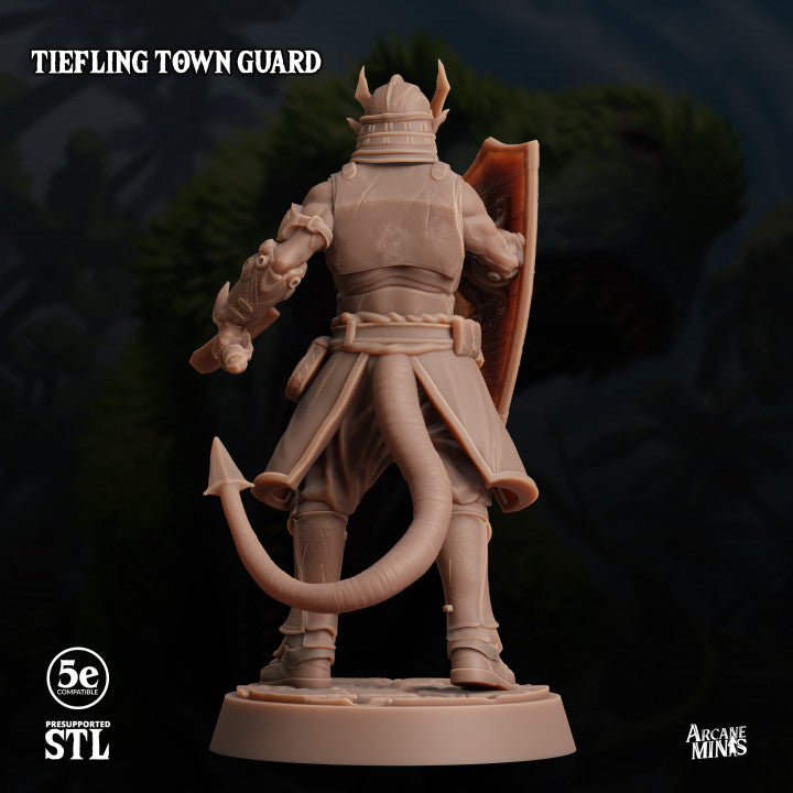 Tiefling Guard Protector Fiends | Medium | Sordane Publishing | D&D DnD Pathfinder Miniature