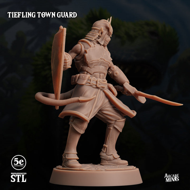 Tiefling Guard Protector Fiends | Medium | Sordane Publishing | D&D DnD Pathfinder Miniature