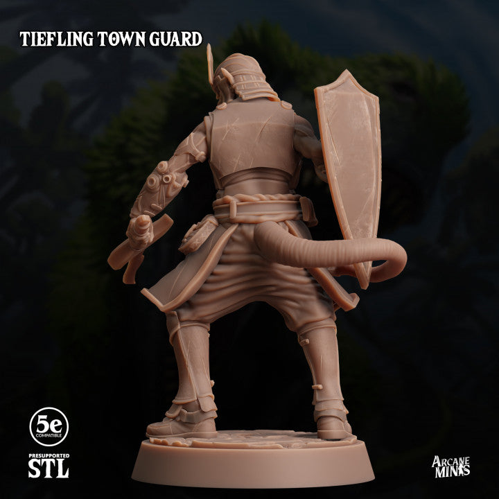 Tiefling Guard Protector Fiends | Medium | Sordane Publishing | D&D DnD Pathfinder Miniature