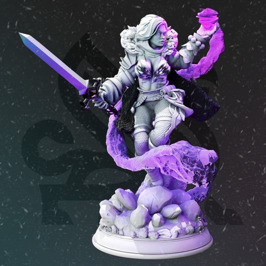 Halfling Spellcaster Wizard Miniature (Medium) | DM Stash | Painting D&D Tabletop Miniature Pathfinder 5e