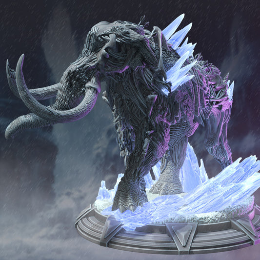 Frozen Undead Mammoth Monster Miniature | Huge | DM Stash | D&D DnD Pathfinder Miniature