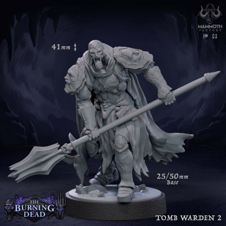 Undead Tomb Guardian Armor Weapons | Medium | Mammoth Factory | D&D DnD Pathfinder Miniature