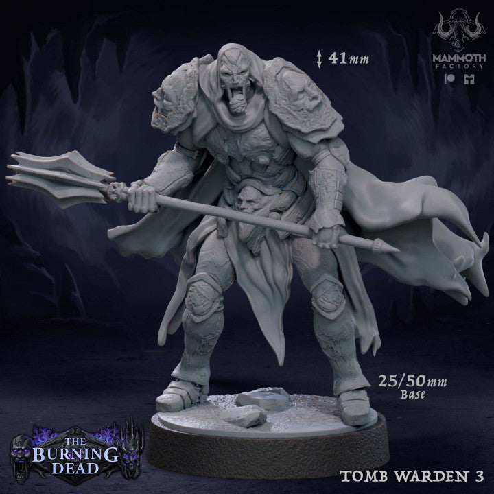 Undead Tomb Guardian Armor Weapons | Medium | Mammoth Factory | D&D DnD Pathfinder Miniature