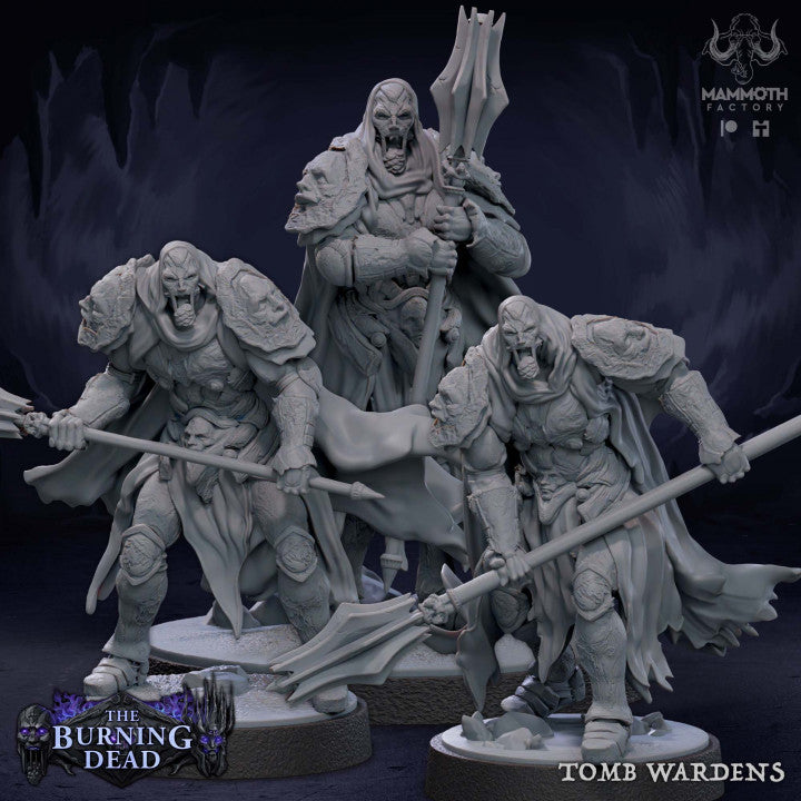 Undead Tomb Guardian Armor Weapons | Medium | Mammoth Factory | D&D DnD Pathfinder Miniature