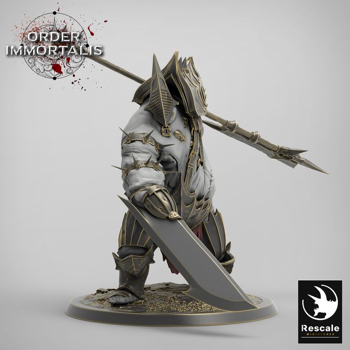 Armored Fiend Leader Monstrosity | Large | Rescale Miniatures | D&D DnD Pathfinder Miniature
