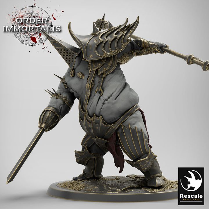 Armored Fiend Leader Monstrosity | Large | Rescale Miniatures | D&D DnD Pathfinder Miniature