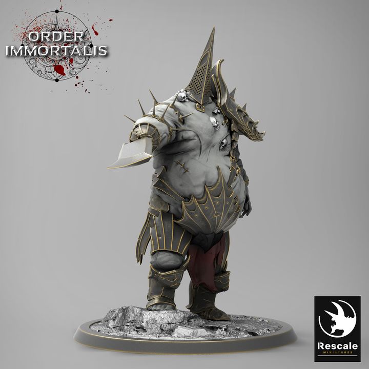 Armored Warrior Fiend Guardian | Large | Rescale Miniatures | D&D DnD Pathfinder Miniature