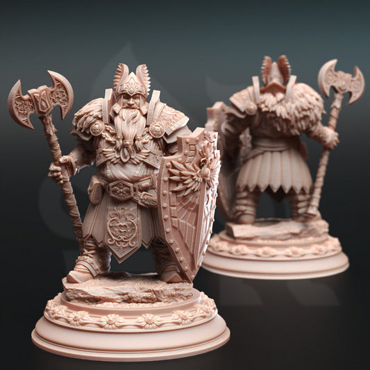 Dwarven Cleric of Life & Glory - Stalwart (25mm Base)