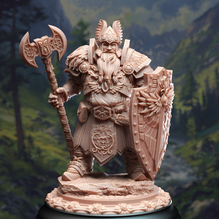 Dwarven Cleric of Life & Glory - Stalwart (25mm Base)