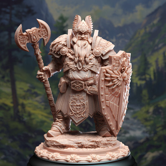 Dwarven Cleric of Life & Glory - Stalwart (25mm Base)