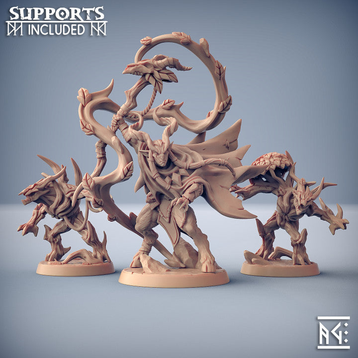 Arboriin Treefolk Elemental Druid | Medium | Artisan Guild | D&D DnD Pathfinder Miniature