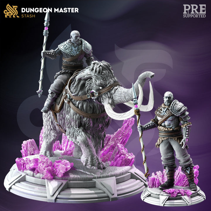 Goliath Mammoth Barbarian Beasts | Huge | DM Stash | D&D DnD Pathfinder Miniature