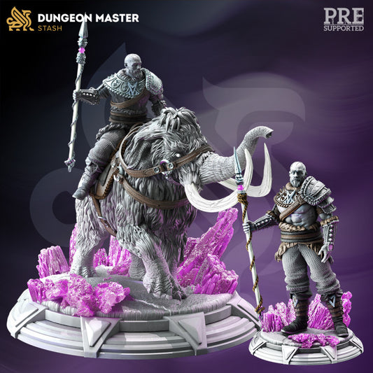 Goliath Mammoth Barbarian Beasts | Huge | DM Stash | D&D DnD Pathfinder Miniature