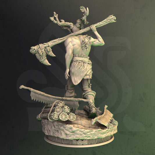 Druidic Barbarian - Treneal (25mm Base)