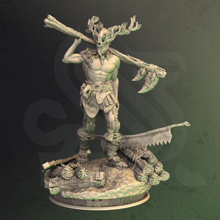 Druidic Barbarian - Treneal (25mm Base)